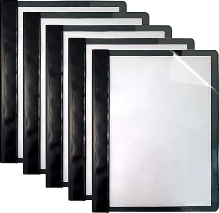 clear cover presentation folders.